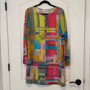 NWOT Trina Turk Multicolored abstract shift dress
